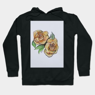 Pretty Peach Roses Hoodie